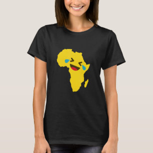 Lol Happy Lmao Afrika kaart T-shirt