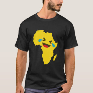 Lol Happy Lmao Afrika kaart T-shirt