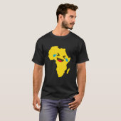 Lol Happy Lmao Afrika kaart T-shirt (Voorkant volledig)