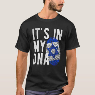 Lol het zit in mijn DNA Israël vlag Vingerafdruk T-shirt