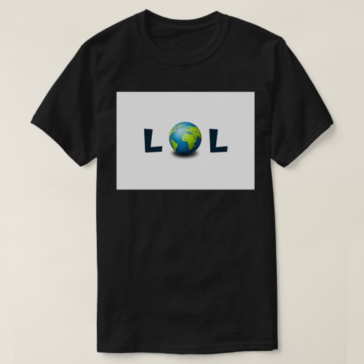 LOL itx27s Flat Earth T-shirt (Design voorkant)