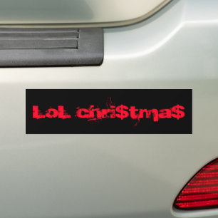 Lol, kerstbumpersticker bumpersticker