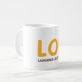 LOL - Lachen hardop Koffiemok (Voorkant links)