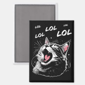 LOL Lachende Kat Magneet (Voorkant / Achterkant)