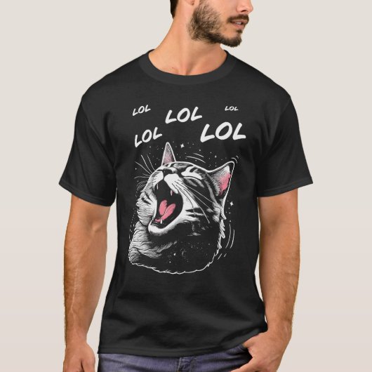 LOL Lachende Kat T-shirt (Voorkant)