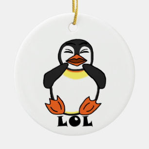 LOL Lachpinguïn Keramisch Ornament