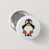 LOL Lachpinguïn Ronde Button 3,2 Cm (Voorkant /achterkant)