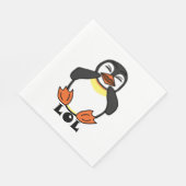 LOL Lachpinguïn Servet (Hoek)