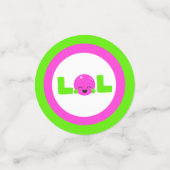 LOL lacht uit luide kleurrijke Emoji Confetti (Kleine voorkant)