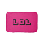 "LOL" Laugh Out Loud Cute & Funny Bath Mat (Voorkant)