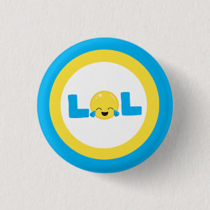 LOL Laugh Out Loud Emoji Ronde Button 3,2 Cm