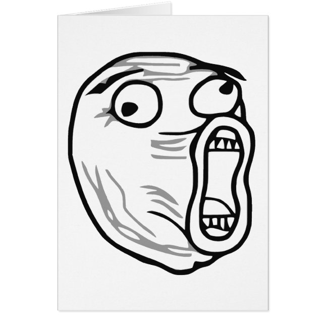 LOL Laugh Out Loud Rage Face Meme (Voorkant)