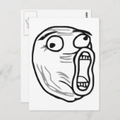 LOL Laugh Out Loud Rage Face Meme Briefkaart (Voorkant / Achterkant)