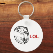 LOL Laugh Out Loud Rage Face Meme Sleutelhanger (Voorkant)