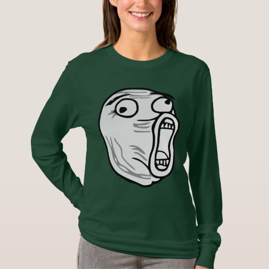 LOL Laugh Out Loud Rage Face Meme T-shirt (Voorkant)