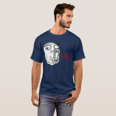 LOL Laugh Out Loud Rage Face Meme T-shirt (Voorkant volledig)