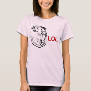 LOL Laugh Out Loud Rage Face Meme T-shirt