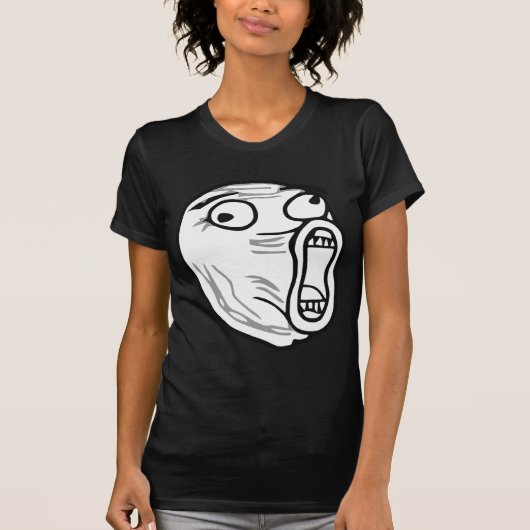 LOL Laugh Out Loud Rage Face Meme T-shirt (Voorkant)