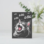 LOL Laughing Cat Feestdagenkaart (Staand voorkant)