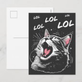 LOL Laughing Cat Feestdagenkaart (Voorkant / Achterkant)