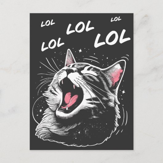 LOL Laughing Cat Feestdagenkaart (Voorkant)