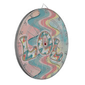 lol ~ lichtgolven keramisch ornament dartbord (Voorkant Links)