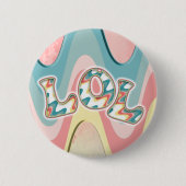 lol ~ lichtgolven ronde button 5,7 cm (Voorkant)