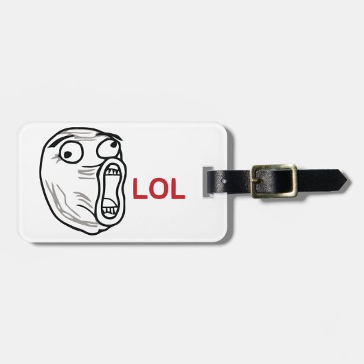 LOL meme Bagagelabel (Voorkant horizontaal)
