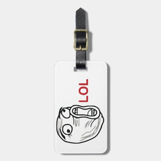 LOL meme Bagagelabel (Voorkant verticaal)