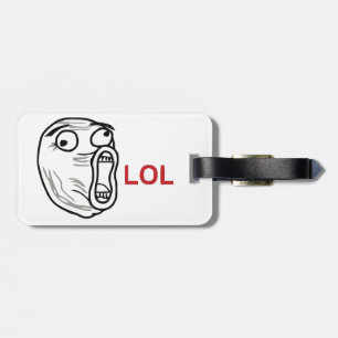 LOL meme Bagagelabel
