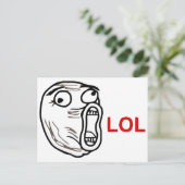 LOL Meme Briefkaart (Staand voorkant)
