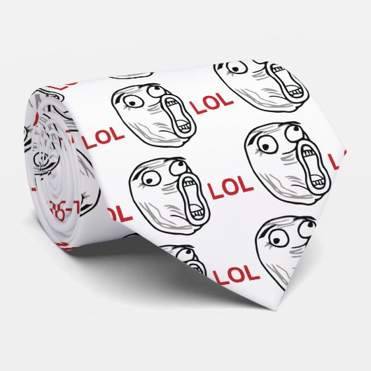 LOL meme Stropdas (Opgerold)