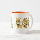 LOL-Mok Tweekleurige Koffiemok (Voorkant rechts)