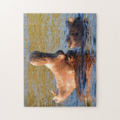 LOL. Nijlpaard Gaapt. Legpuzzel (Verticaal)