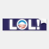 LOL Obama Bumpersticker (Voorkant)