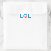LOL OBAMA RONDE STICKER (Tas)