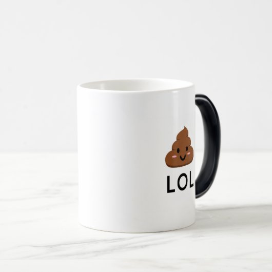 LOL Poop Emoji Mok (Voorkant rechts)