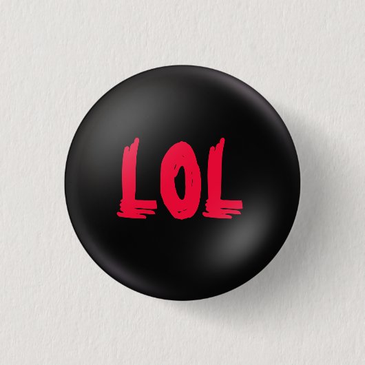 LOL RONDE BUTTON 3,2 CM (Voorkant)