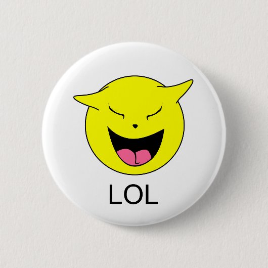 LOL RONDE BUTTON 5,7 CM (Voorkant)