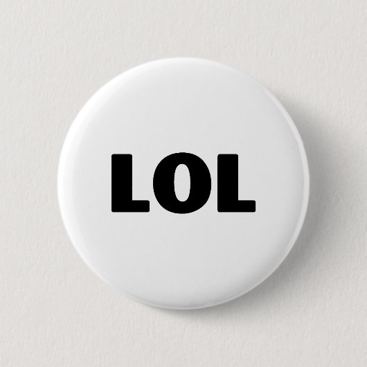 LOL RONDE BUTTON 5,7 CM (Voorkant)