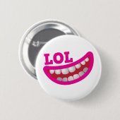 LOL RONDE BUTTON 5,7 CM (Voorkant /achterkant)