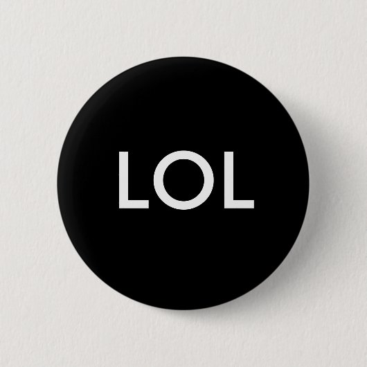 LOL RONDE BUTTON 5,7 CM (Voorkant)