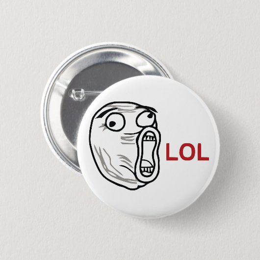 LOL RONDE BUTTON 5,7 CM (Voorkant /achterkant)