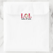 LOL RONDE STICKER (Tas)