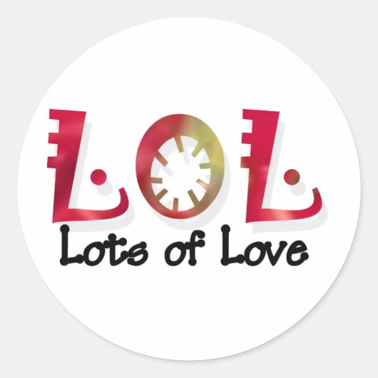 LOL RONDE STICKER (Voorkant)