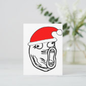 LOL Santa - Xmas internet meme Feestdagenkaart (Staand voorkant)