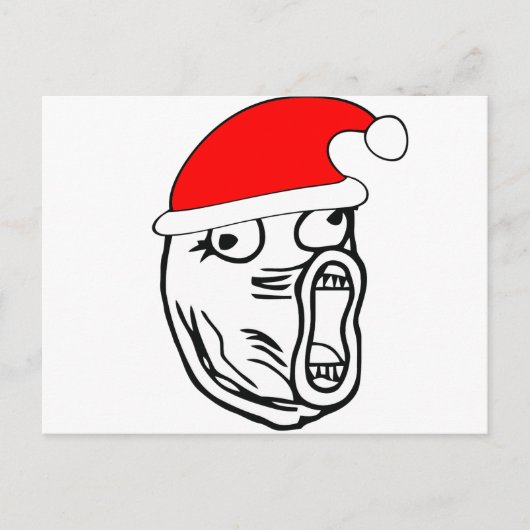LOL Santa - Xmas internet meme Feestdagenkaart (Voorkant)