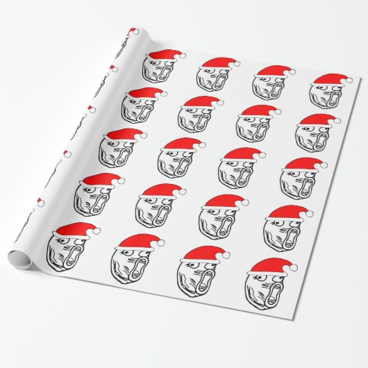 LOL Santa - xmas internetmeme Cadeaupapier (Uitgerold)