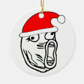 LOL Santa - xmas internetmeme Keramisch Ornament (Voorkant)