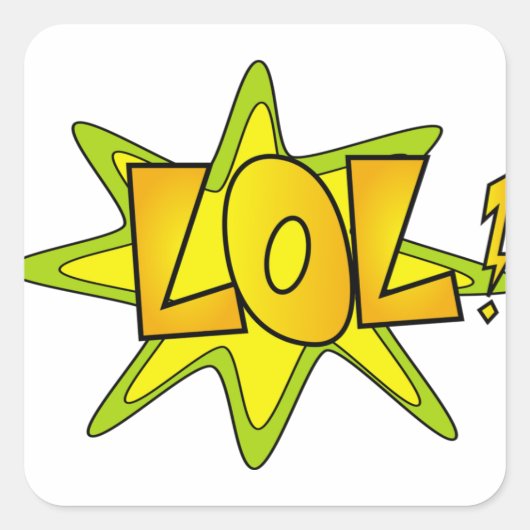 Lol Square Sticker (Voorkant)